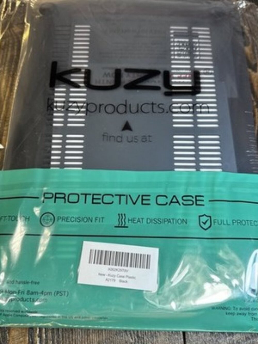 Kuzy MacBook Air 13" Black Laptop Case Slim Design Lightweight A2179 - Picture 2 of 6